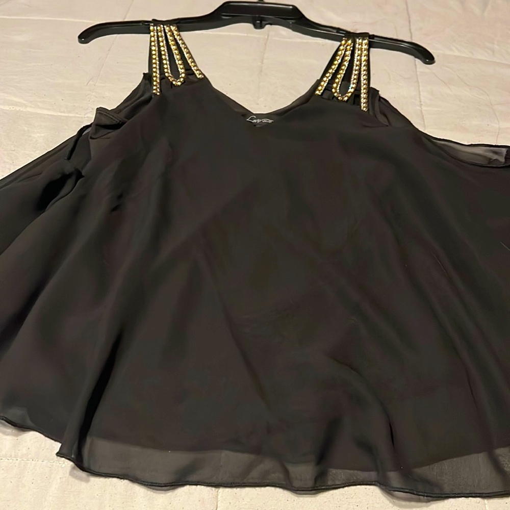Love university top with gold trim